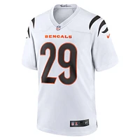 Maillot de match Nike Cam Taylor-Britt blanc pour hommes des Bengals Cincinnati