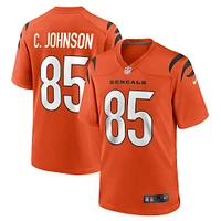 Maillot de joueur retraité Nike Chad Johnson Orange des Bengals Cincinnati pour hommes