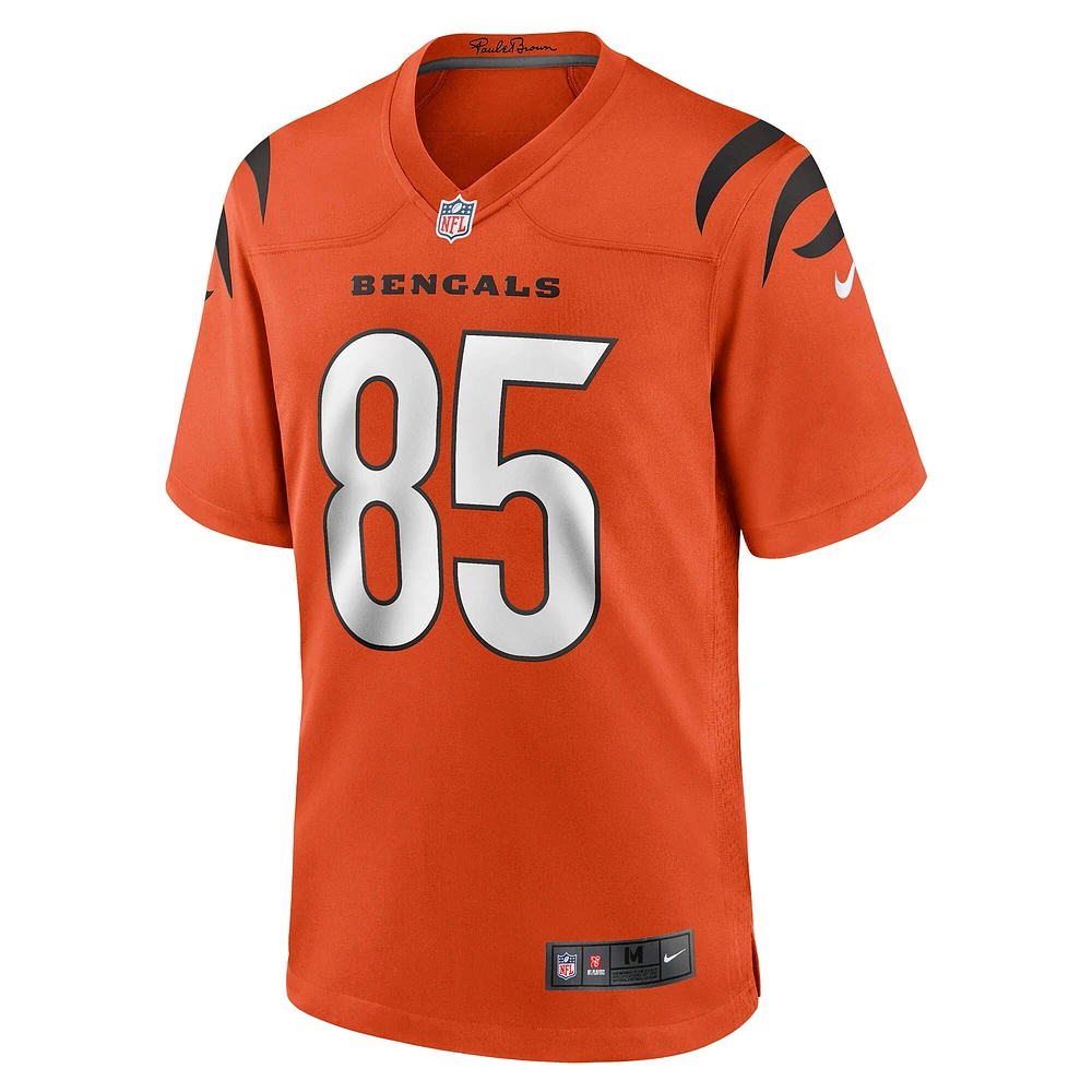 Maillot de joueur retraité Nike Chad Johnson Orange des Bengals Cincinnati pour hommes