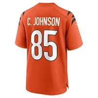 Maillot de joueur retraité Nike Chad Johnson Orange des Bengals Cincinnati pour hommes