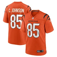 Maillot de joueur retraité Nike Chad Johnson Orange des Bengals Cincinnati pour hommes