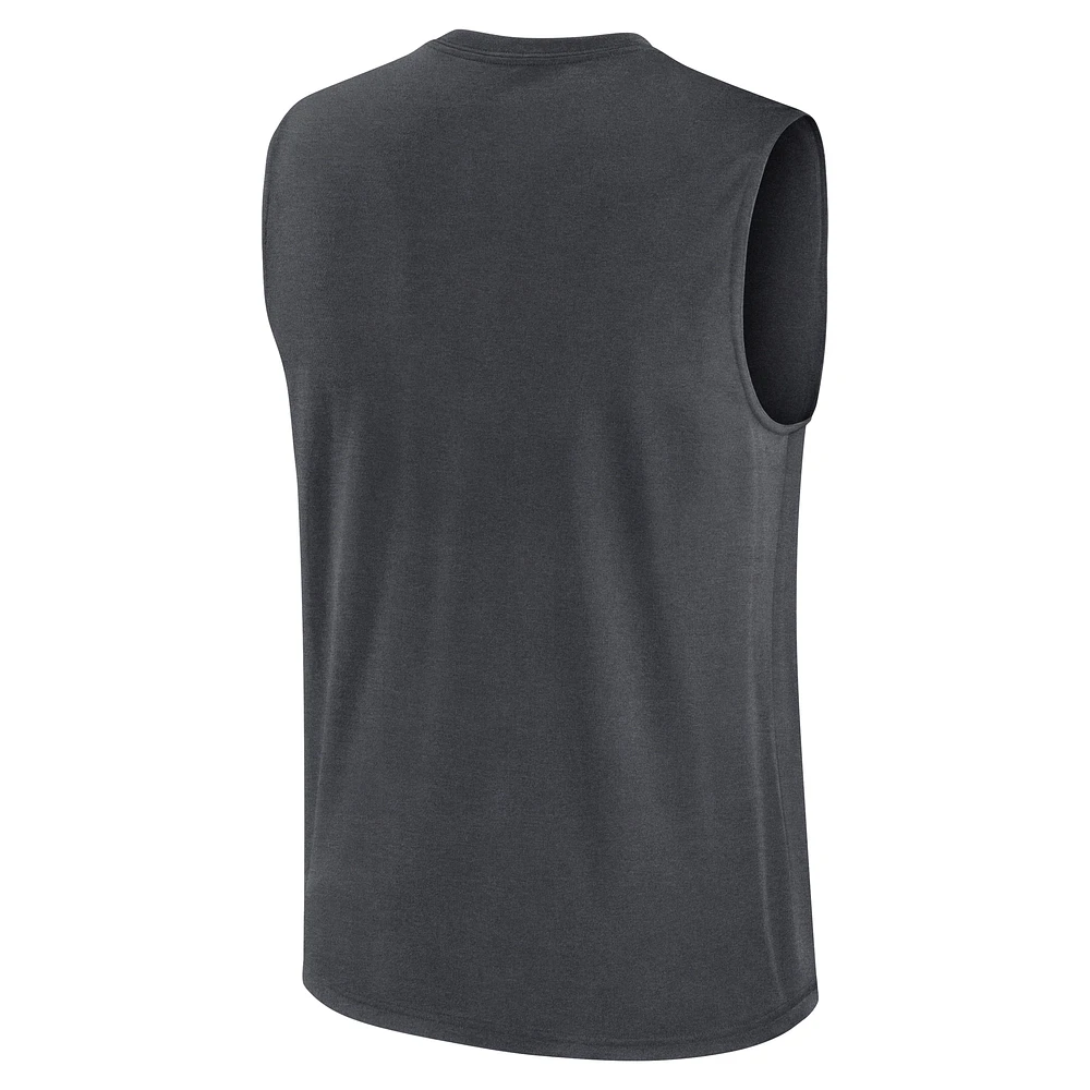 Men's Nike Charcoal Cincinnati Bengals Primetime Legend Performance Muscle Tank Top