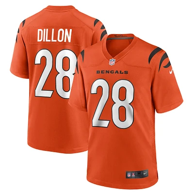 Maillot de match alternatif joueur retraité Nike Corey Dillon orange des Bengals Cincinnati pour hommes