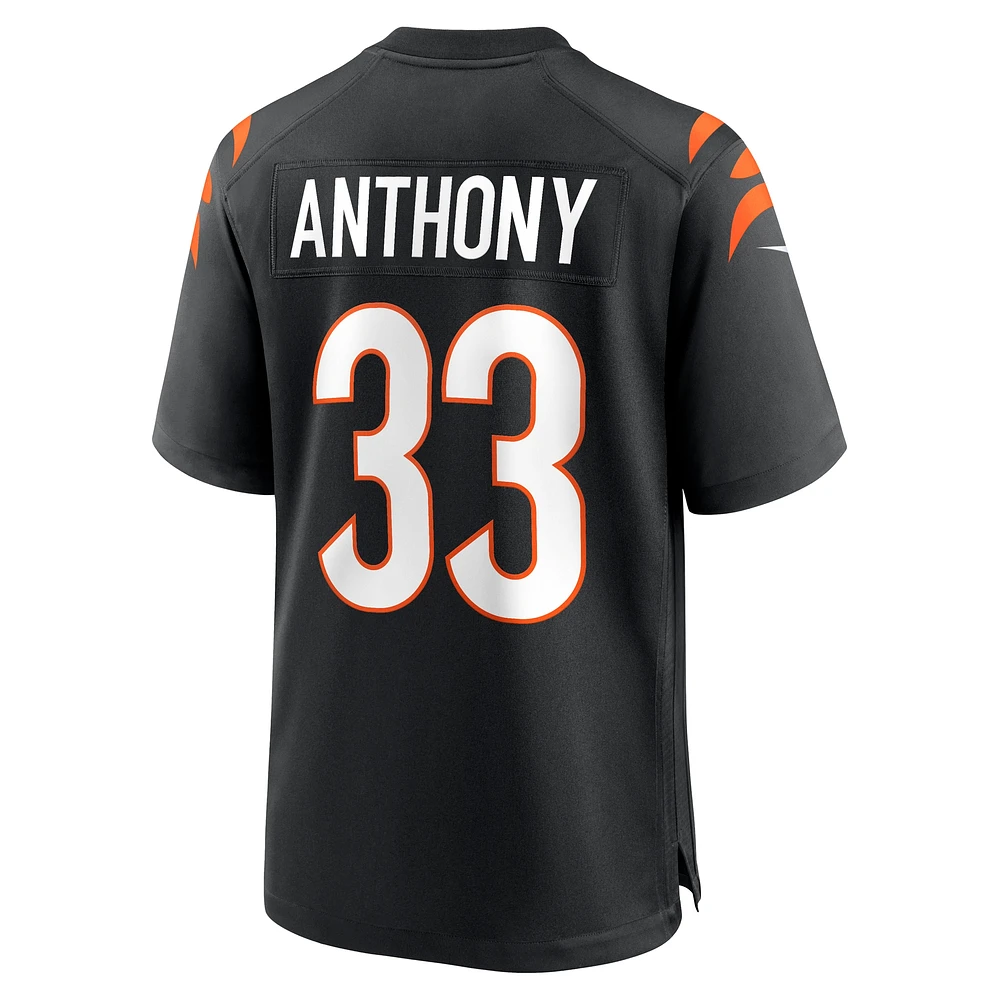 Maillot de match Nike Daijahn Anthony pour homme, noir, Cincinnati Bengals