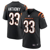 Maillot de match Nike Daijahn Anthony pour homme, noir, Cincinnati Bengals