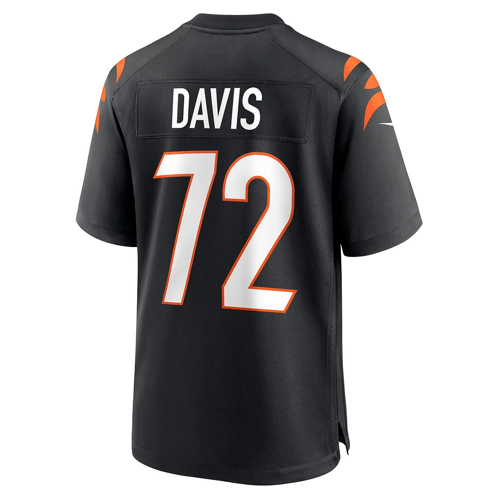 Maillot Nike Domenique Davis pour homme, noir, joueur de match des Bengals Cincinnati