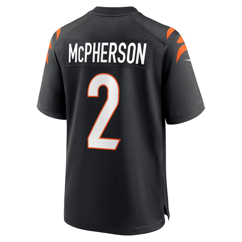 Men's Nike Evan McPherson Black Cincinnati Bengals Game Jersey