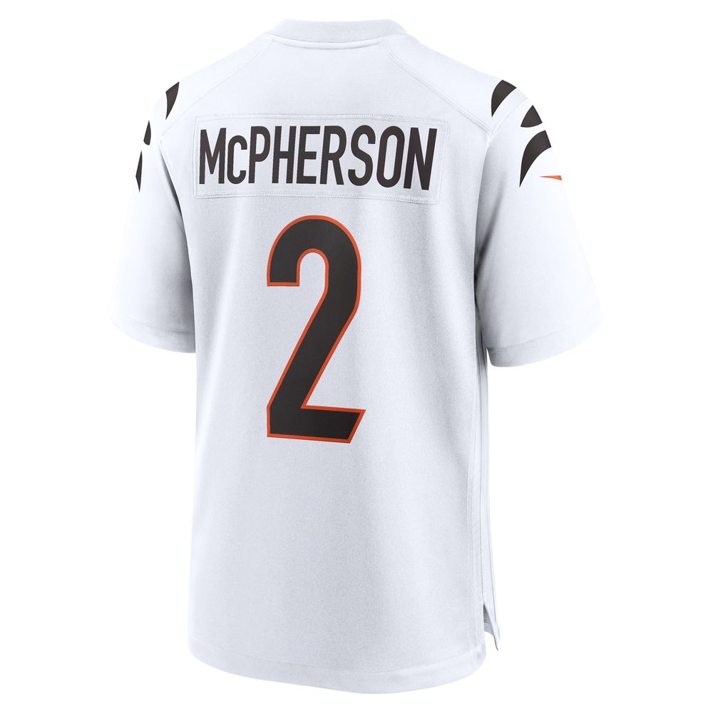 Men's Nike Evan McPherson White Cincinnati Bengals Game Player Jersey