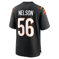 Men's Nike Garrett Nelson  Black Cincinnati Bengals Game Jersey