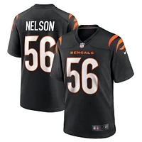 Men's Nike Garrett Nelson  Black Cincinnati Bengals Game Jersey