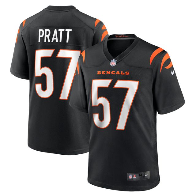 Maillot de match Nike Germaine Pratt noir pour hommes des Bengals Cincinnati