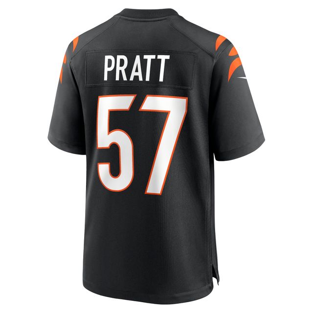 Maillot de match Nike Germaine Pratt noir pour hommes des Bengals Cincinnati