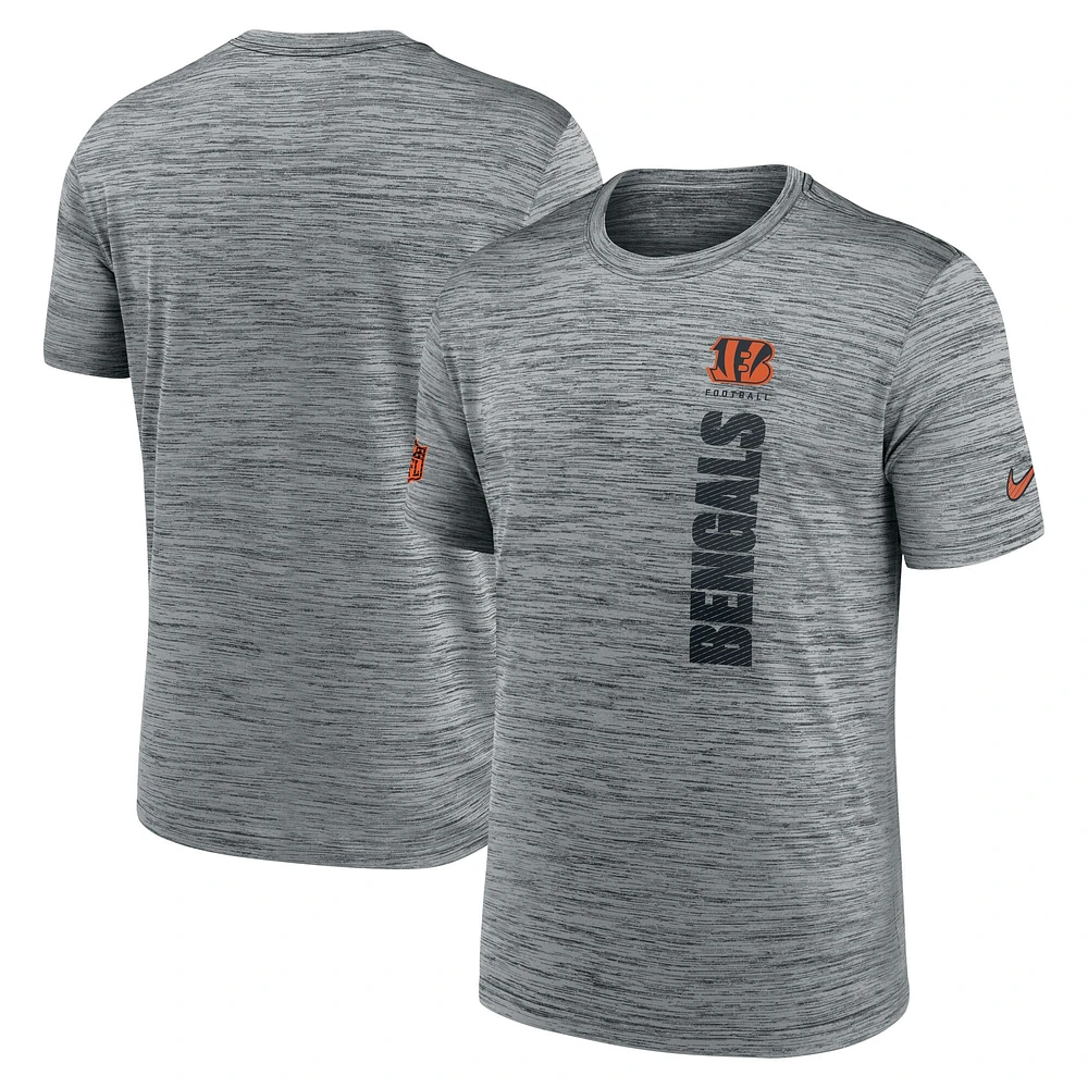 Men's Nike Gray Cincinnati Bengals Sideline Velocity Performance T-Shirt