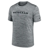 T-shirt Nike gris Cincinnati Bengals Velocity Performance pour homme