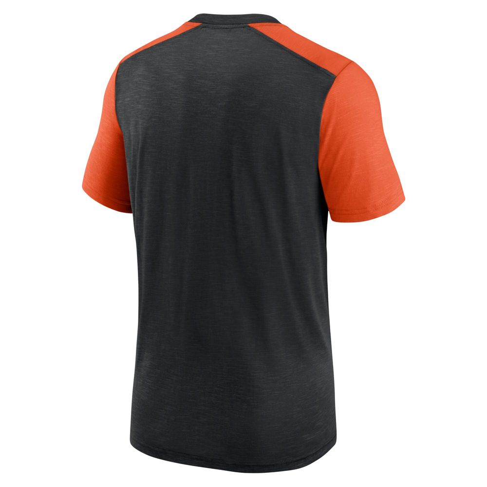 Nike Men's Nike Heathered Black/Heathered Orange Cincinnati Bengals Color  Block Team Name T-Shirt