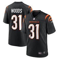 Maillot Nike Ickey Woods Cincinnati Bengals Retired Game pour homme Noir