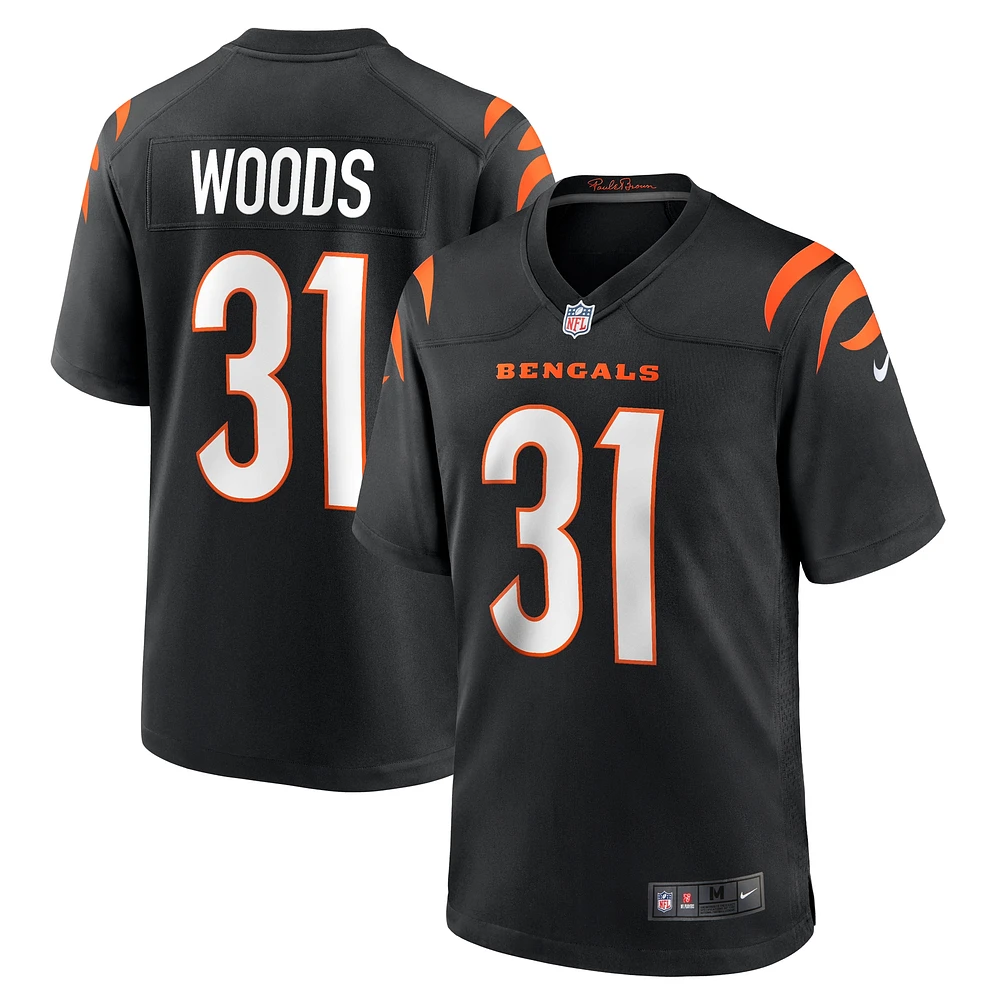 Maillot Nike Ickey Woods Cincinnati Bengals Retired Game pour homme Noir