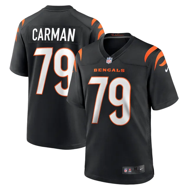 Men's Nike Jackson Carman Black Cincinnati Bengals Game Jersey