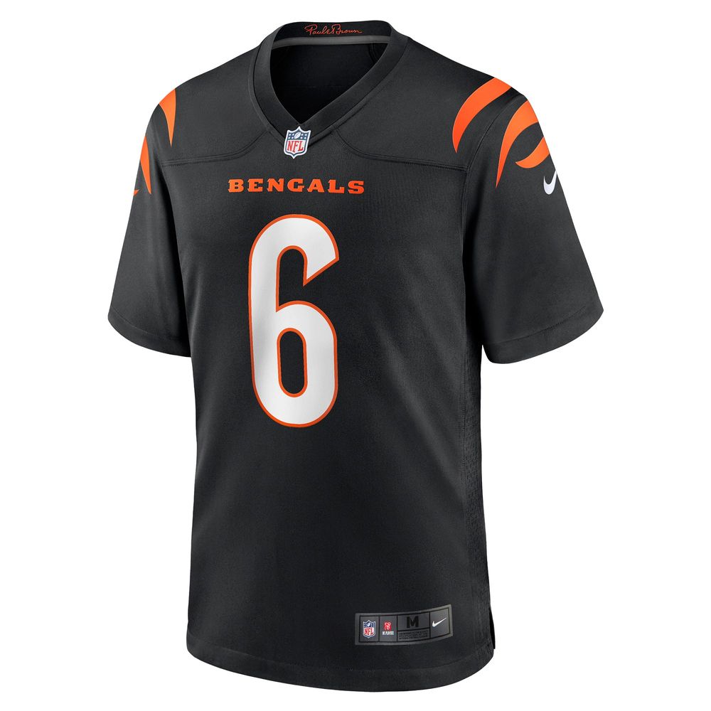 Men's Nike Jake Browning Black Cincinnati Bengals Game Jersey