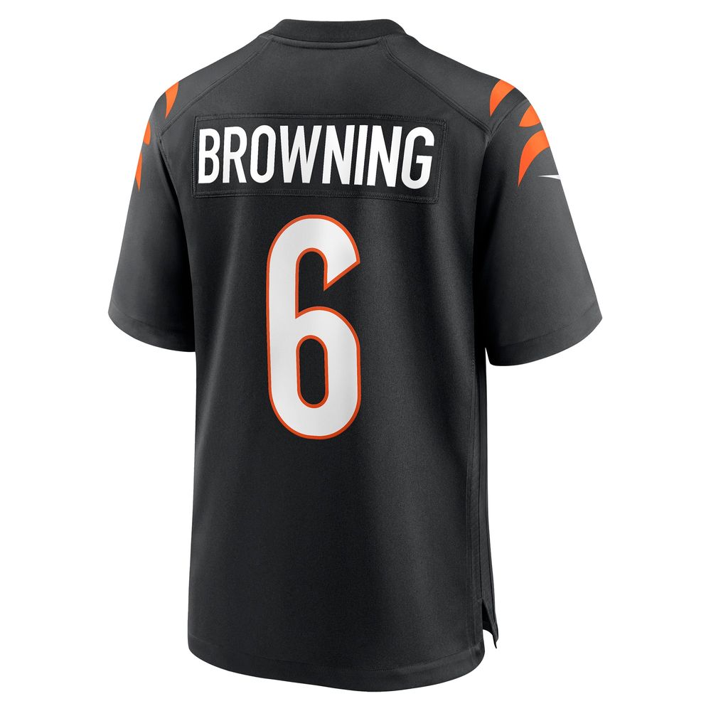 Men's Nike Jake Browning Black Cincinnati Bengals Game Jersey