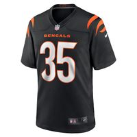 Men's Nike Jalen Davis Black Cincinnati Bengals Game Player Jersey