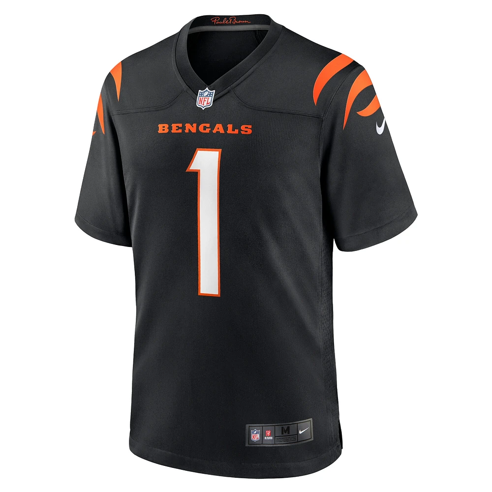 Men's Nike Ja'Marr Chase Black Cincinnati Bengals Game - Jersey