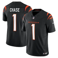 Maillot Nike Ja'Marr Chase noir pour homme des Bengals de Cincinnati Vapor F.U.S.E. Limited