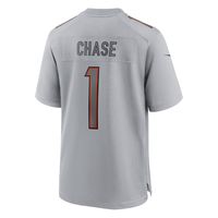 Nike Men's Nike Ja'Marr Chase Gray Cincinnati Bengals Atmosphere Fashion  Game Jersey