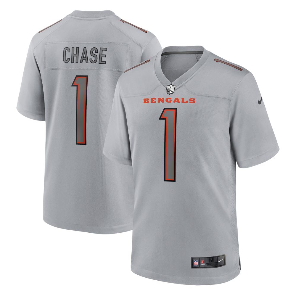 Nike Men's Nike Ja'Marr Chase Gray Cincinnati Bengals Atmosphere