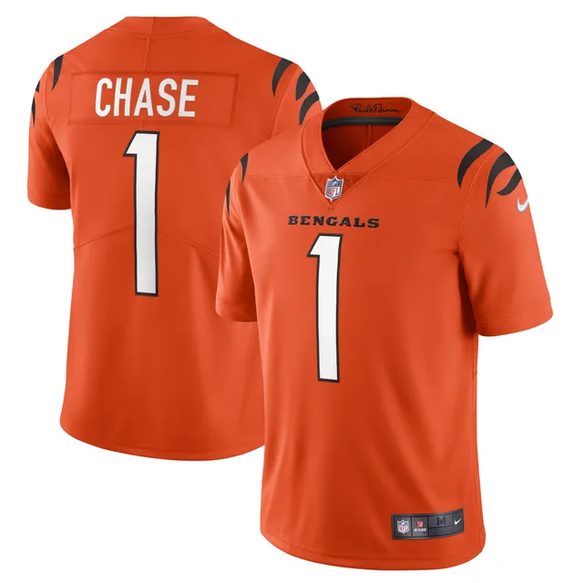 Nike Men's Ja'Marr Chase Black Cincinnati Bengals 2021 NFL Draft First Round Pick Game Jersey - Black