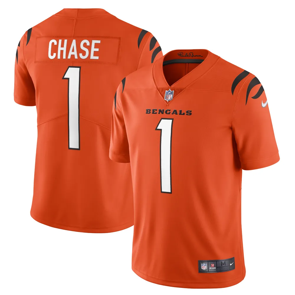 Youth Nike Ja'Marr Chase Gray Cincinnati Bengals Atmosphere Game Jersey