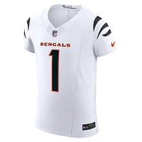 Nike Ja'Marr Chase pour homme Blanc Cincinnati Bengals Vapor F.U.S.E. Maillot Élite