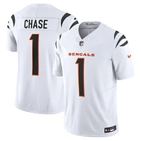 Nike Ja'Marr Chase pour homme Blanc Cincinnati Bengals Vapor F.U.S.E. Maillot limité