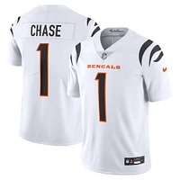 maillot Nike Ja'Marr Chase pour hommes, blanc, Cincinnati Bengals Vapor Untouchable Limited,