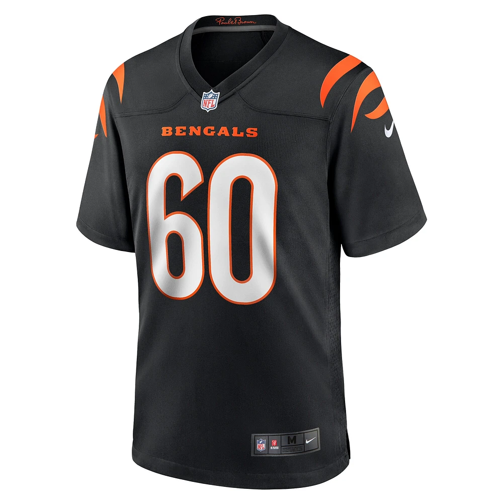 Maillot de match l'équipe Nike Jaxson Kirkland pour hommes, noir, Cincinnati Bengals