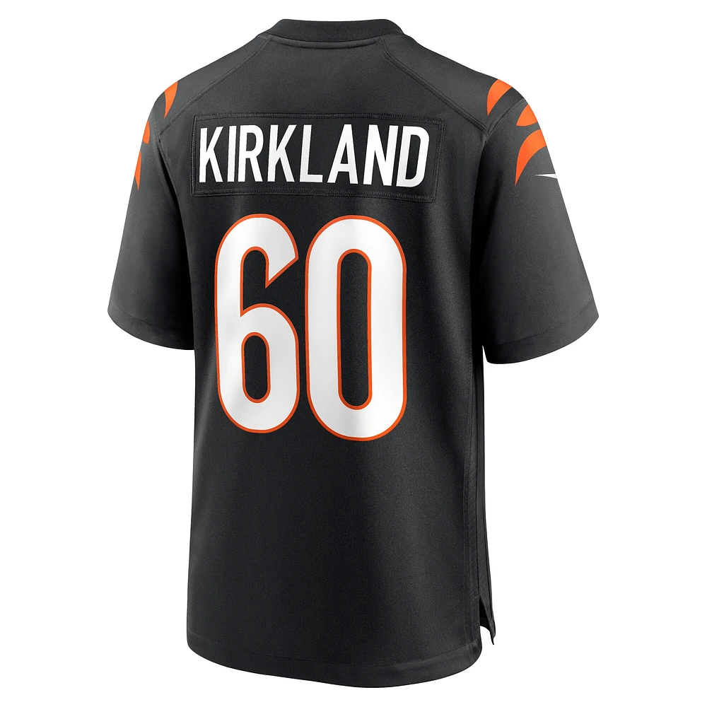 Maillot de match l'équipe Nike Jaxson Kirkland pour hommes, noir, Cincinnati Bengals