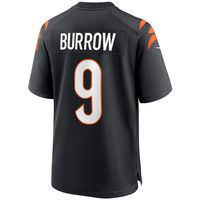 Men's Nike Joe Burrow Black Cincinnati Bengals Game - Jersey