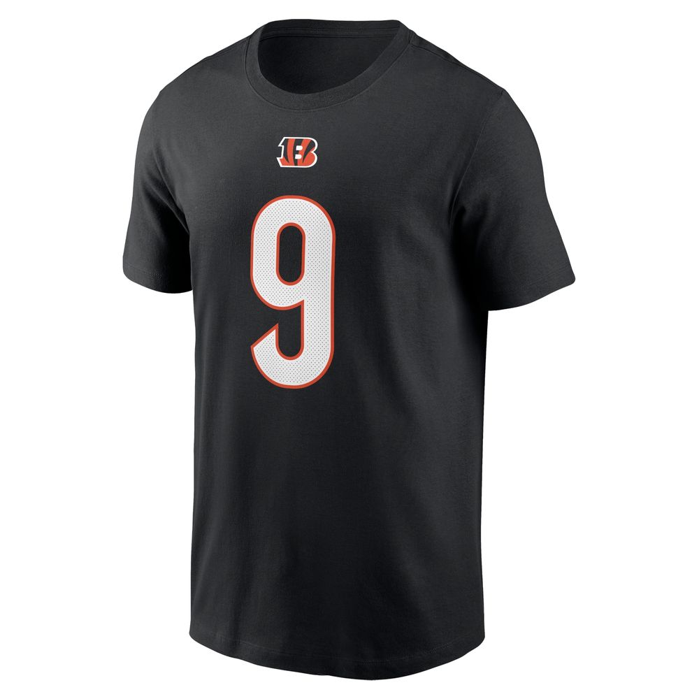 Men's Nike Joe Burrow Black Cincinnati Bengals Player Name & Number T-Shirt