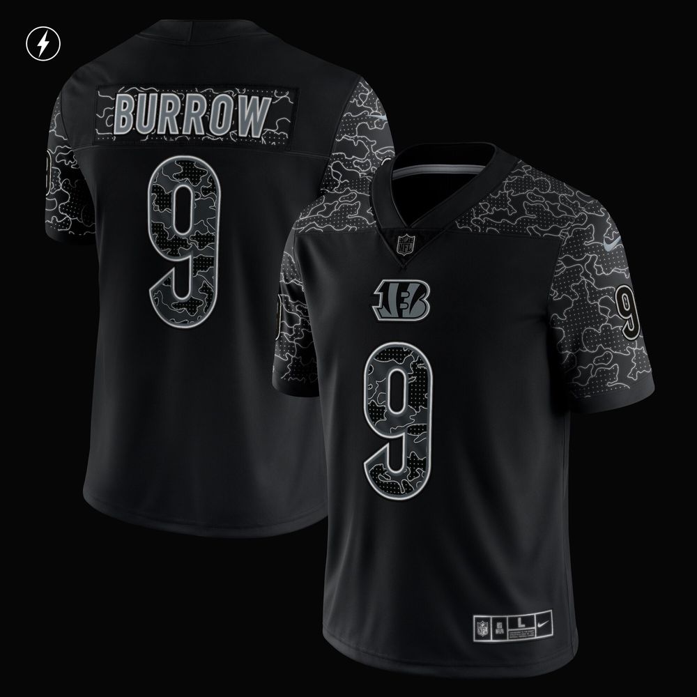 Men's Nike Joe Burrow Black Cincinnati Bengals Game Jersey