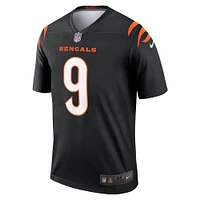 Maillot Nike Joe Burrow noir pour homme, légende de l'équipe des Bengals Cincinnati