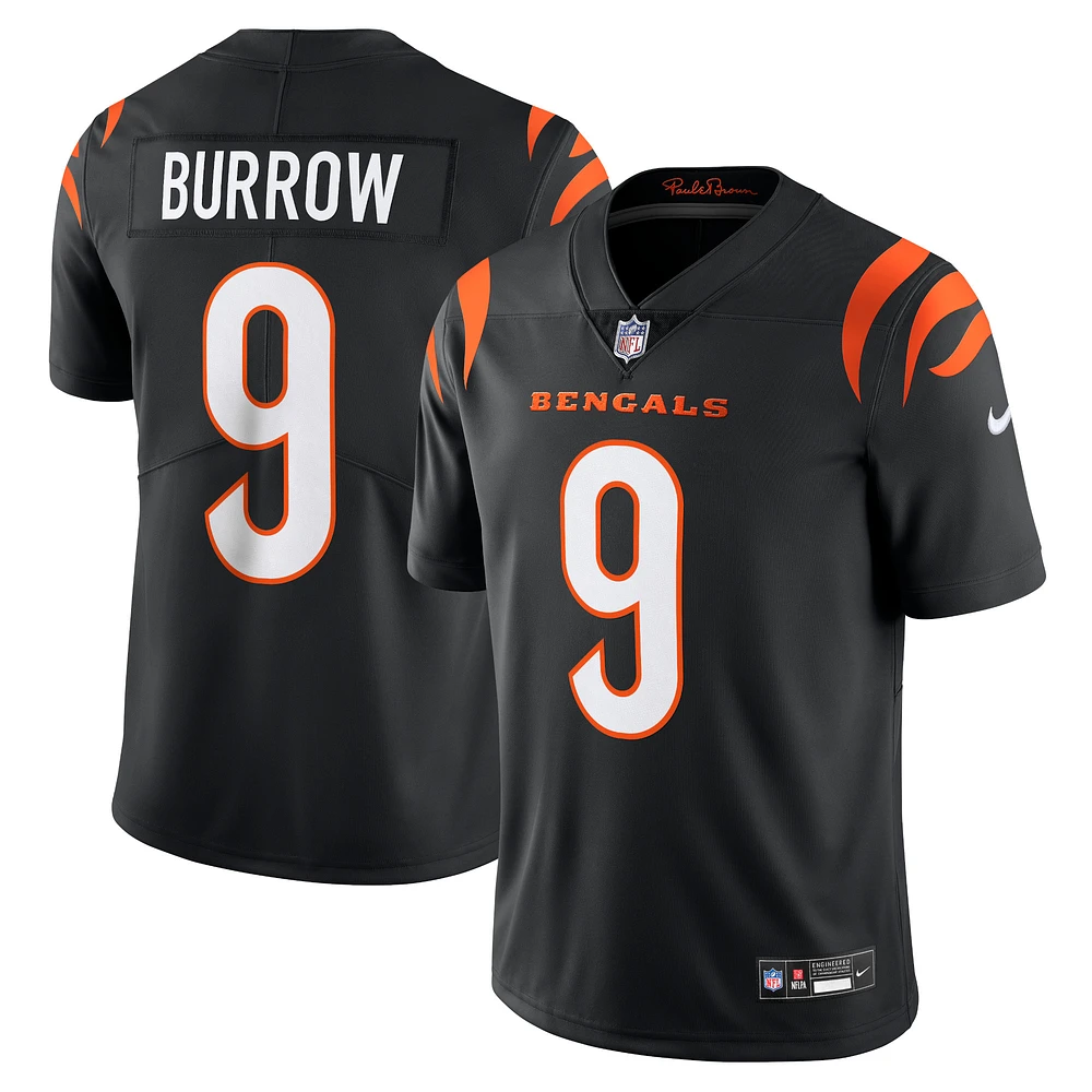 maillot Nike Joe Burrow pour hommes, noir, Cincinnati Bengals Vapor Untouchable Limited,