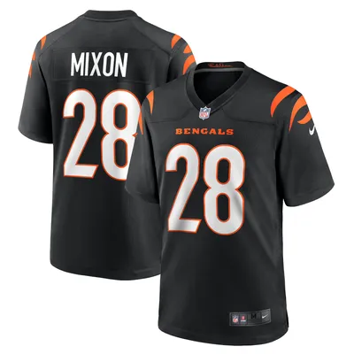 Men's Nike Joe Mixon Black Cincinnati Bengals Player Game Jersey