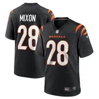 Men's Nike Joe Mixon Orange Cincinnati Bengals Game Jersey Size: Medium