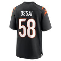 Men's Nike Joseph Ossai Black Cincinnati Bengals Game Jersey