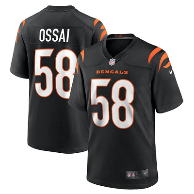 Maillot de match Nike Joseph Ossai pour hommes, noir, Cincinnati Bengals