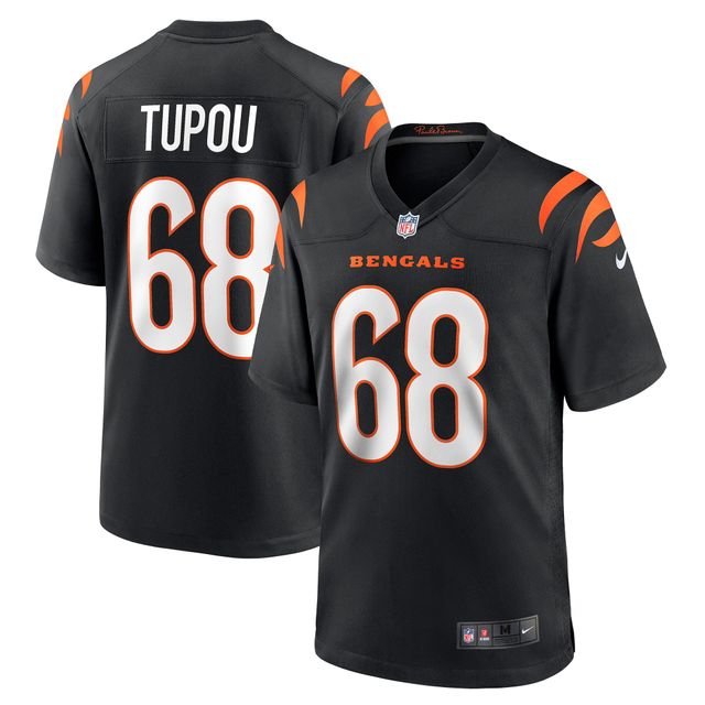 Maillot de joueur match Nike Josh Tupou pour hommes, noir, Cincinnati Bengals