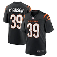 Maillot de match Nike Lance Robinson noir pour homme des Bengals Cincinnati