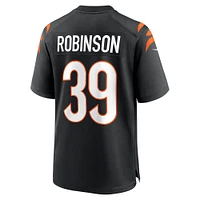 Maillot de match Nike Lance Robinson noir pour homme des Bengals Cincinnati