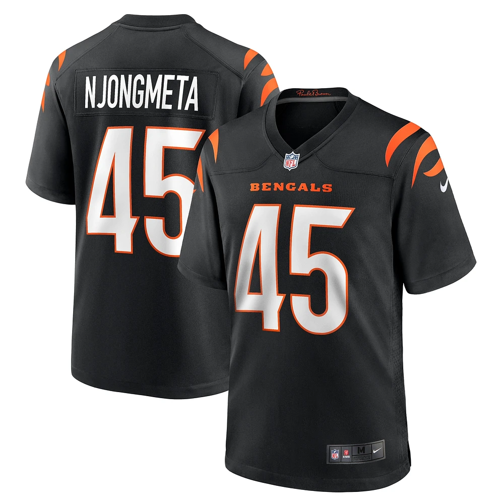 Maillot de match Nike Maema Njongmeta pour homme, noir, des Bengals Cincinnati