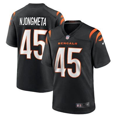 Men's Nike Maema Njongmeta  Black Cincinnati Bengals Game Jersey